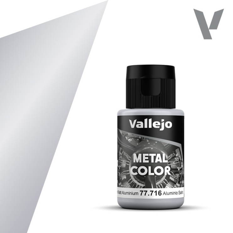Краска металлик Vallejo "Metal Color" 77.716 Semi Matt Aluminium, 32мл