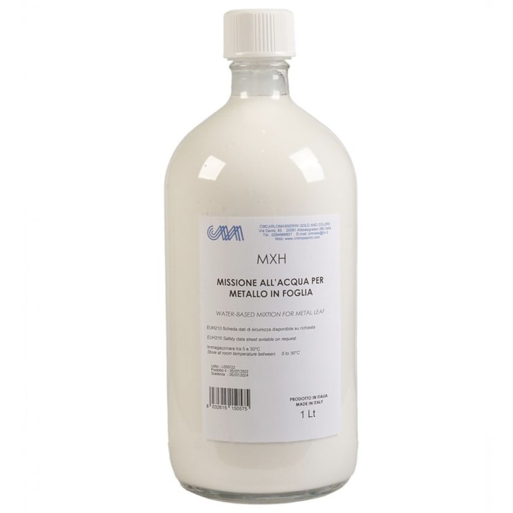 Клей для золочения "Masserini" водный, 1000мл (стеклянная бутылка)