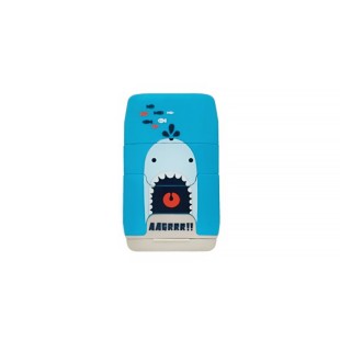 Ластик каучуковый Milan "Shark Attack" с точилкой для карандашей