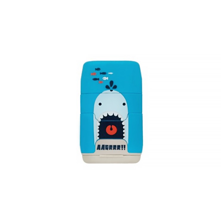 Ластик каучуковый Milan "Shark Attack" с точилкой для карандашей