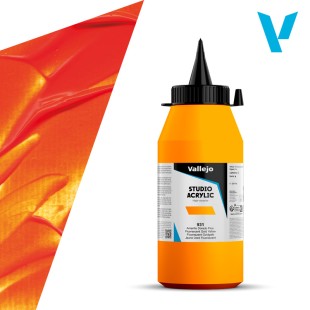 Акрил Vallejo "Studio" 931 Fluorescent Gold Yellow (Золотисто-желтый флюо), 1л
