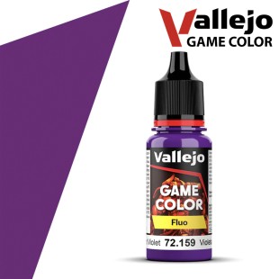 Краска акриловая для моделизма Vallejo "Game Color" 72.159 (Fluorescent Violet), 18мл
