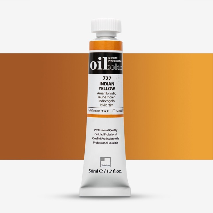 Краска масляная ShinHan "Professional" №727 Желтый индийский, туба 50мл