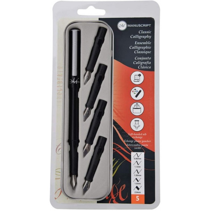 Ручка перьевая Manuscript "Master Classic" 5 предметов в пенале