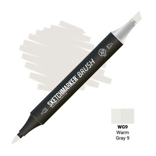 Маркер SketchMarker "Brush" WG9 Теплый серый 9