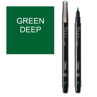 Капиллярная ручка "Touch liner" brush, deep green