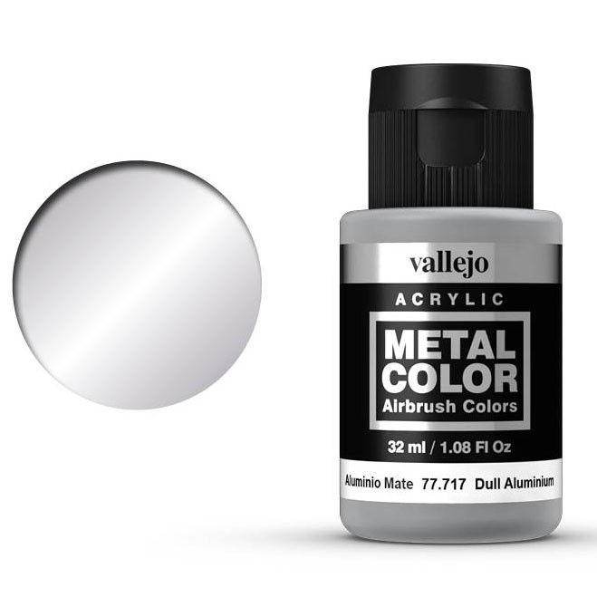 Краска для аэрографии "Metal Color" 77.717 Dull Aluminium