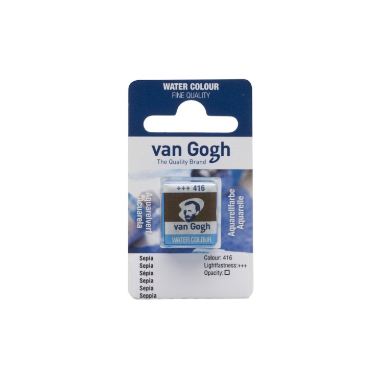 Краска акварельная "Van Gogh" 416 Сепия (кювета)