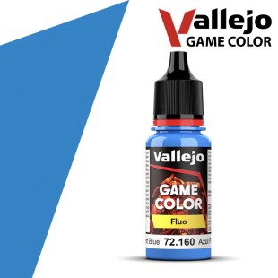 Краска акриловая для моделизма Vallejo "Game Color" 72.160 (Fluorescent Blue), 18мл