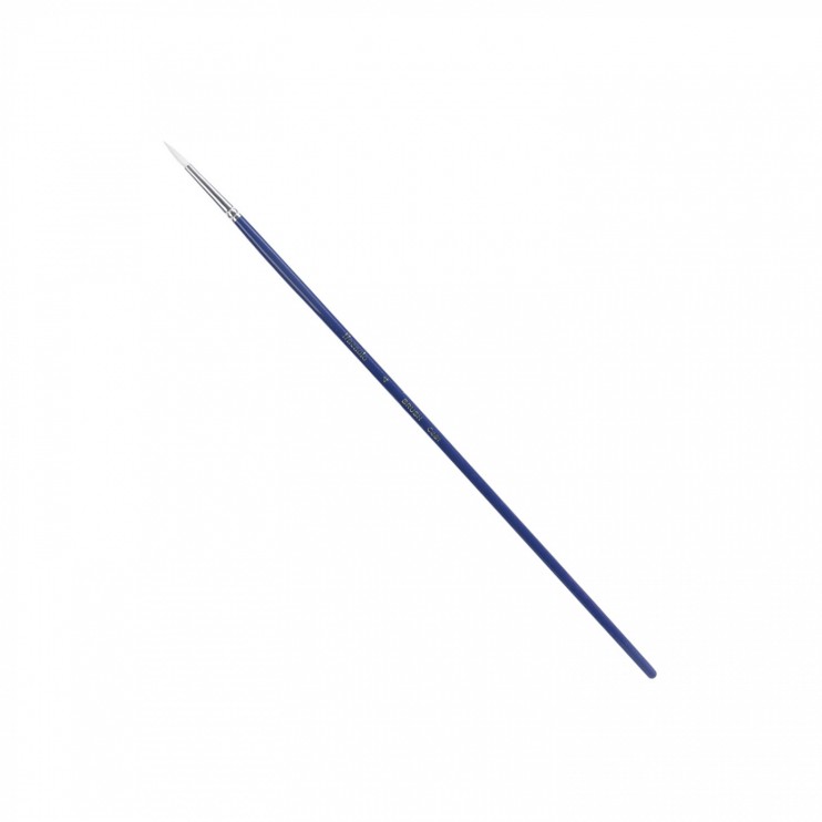 Кисть для рисования синтетика круглая жесткая "Finenolo" №4 на длинной ручке