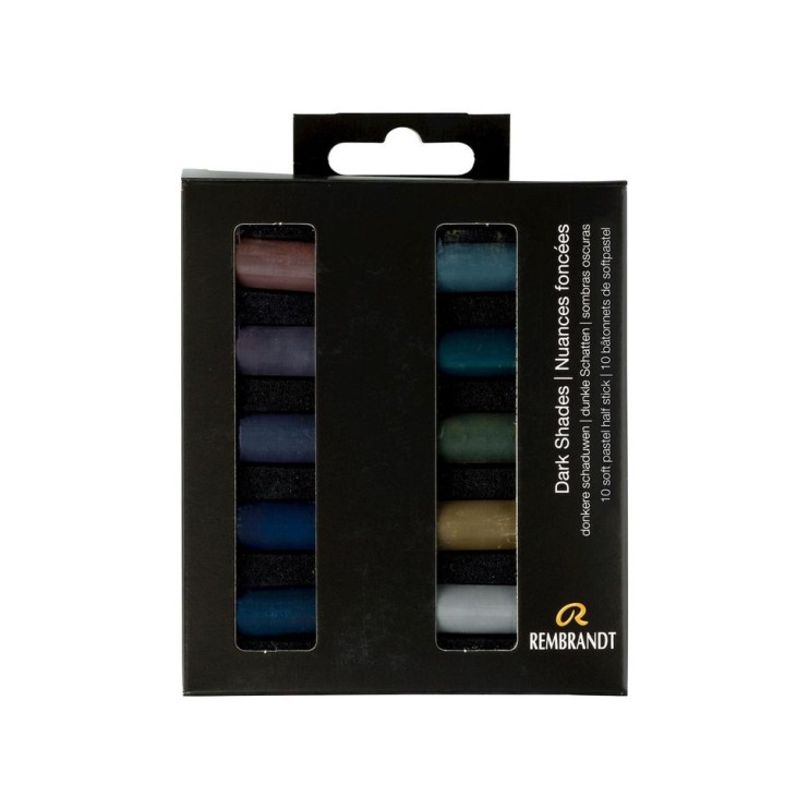 Набор сухой пастели Rembrandt "Dark Shades" темные цвета / 10 мелков