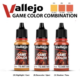 Краска для моделизма Vallejo "Game Color" №6 Combination (72.007, 72.008, 72.009)