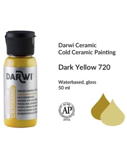 Краска для керамики Darwi "Ceramic" 720 dark yellow, 50мл