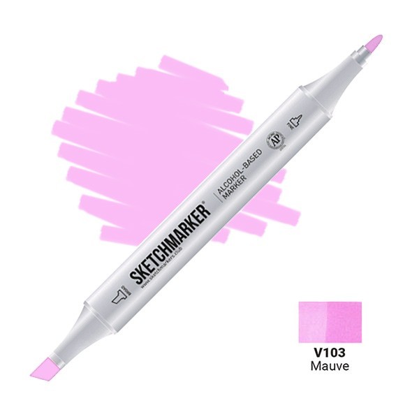 Маркер двусторонний Sketchmarker "Classic" V103 Розовато-лиловый