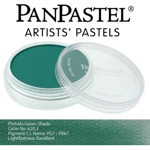Пастель сухая "PanPastel" 620.3 Phthalo Green Shade (Зеленая ФЦ темная) PP26203