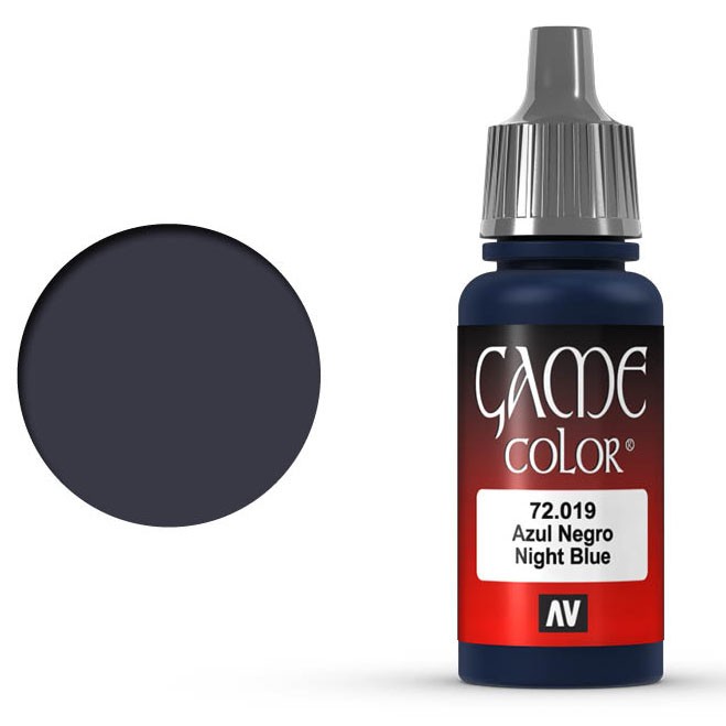 Краска акриловая для моделизма Vallejo "Game Color" 72.019 Night Blue