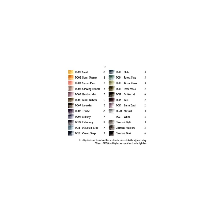 Карандаш угольный Derwent "Tinted Charcoal" TC09 Bilberry (Черничный) (2301673)