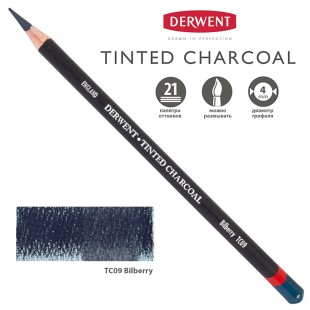 Карандаш угольный Derwent "Tinted Charcoal" TC09 Bilberry (Черничный)