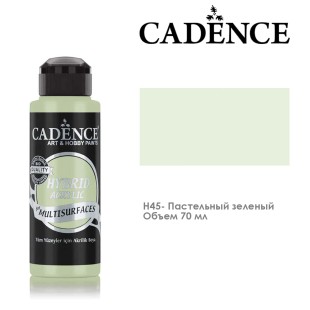 Краска акриловая Cadence "Hybrid" 70мл №H45 пастельный зеленый