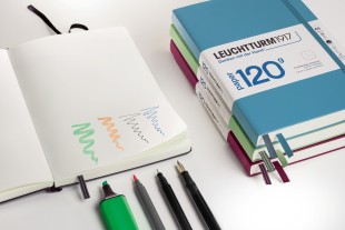 Блокнот без линовки Leuchtturm1917 "120g Edition" А5, 101л, 120гр/м², твердая обложка, Зеленый Шалфей
