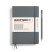 Блокнот в клетку Leuchtturm1917 "Medium" A5, 125л, 80гр/м², твердая обложка,Антрацит