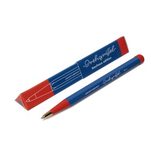 Ручка шариковая Leuchtturm "Drehgriffel Nr.1" Bauhaus Edition корпус синий/красный