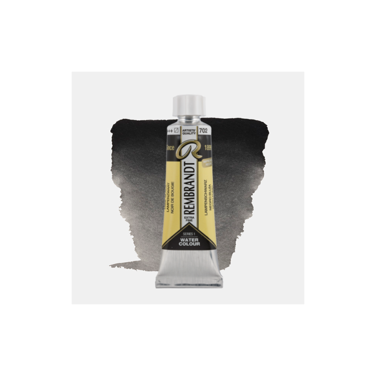 Краска акварельная "Rembrandt" №702 Сажа газовая /туба 10мл