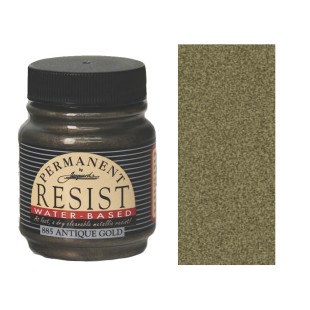 Резерв для красок по ткани Jacquard "Permanent Resist " 885 Antique Gold (золото антик), 66мл