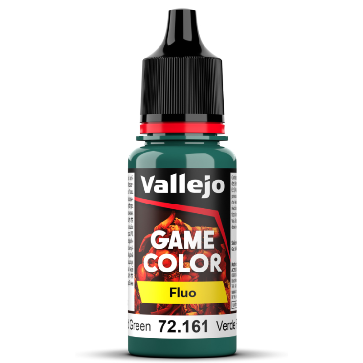 Краска акриловая для моделизма Vallejo "Game Color" 72.161 (Fluorescent Cold Green), 18мл