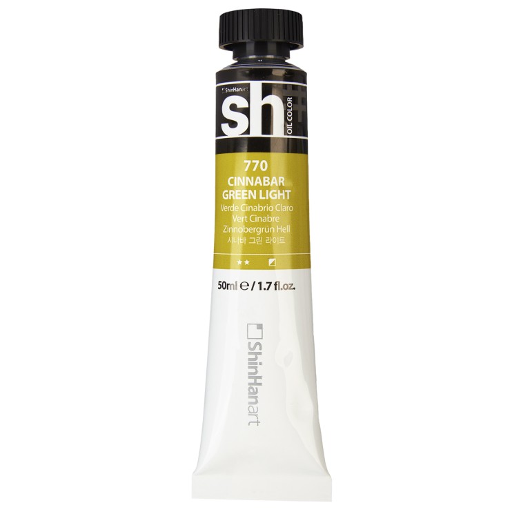 Краска масляная ShinHan "Sh" №770 Киноварь зеленая светлая, туба 50мл