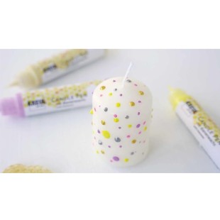 Краска для свечей Kreul "Candle Pen" 29мл, серебро