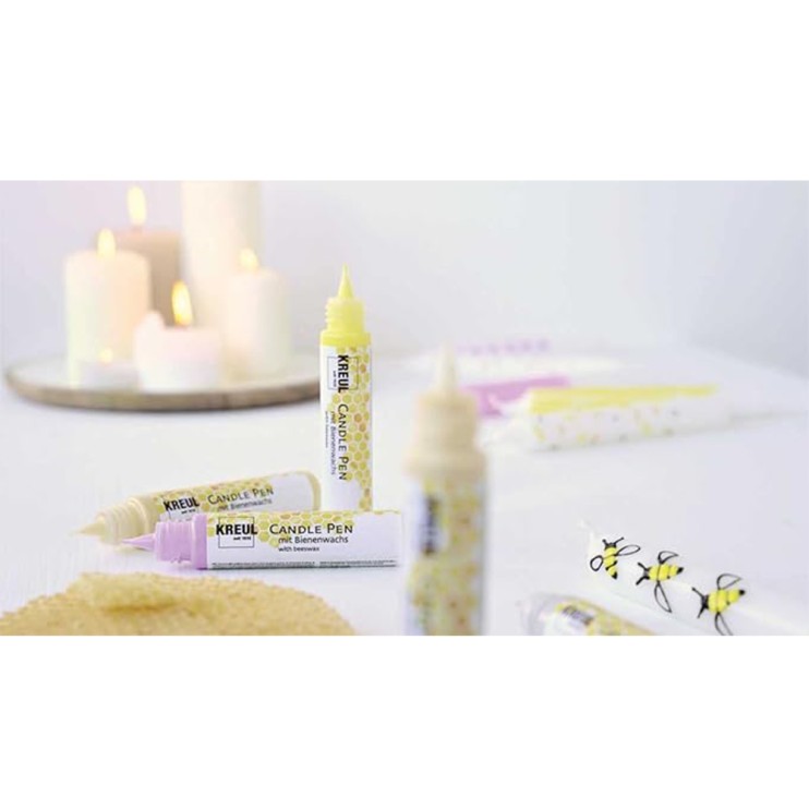 Краска для свечей Kreul "Candle Pen" 29мл, серебро