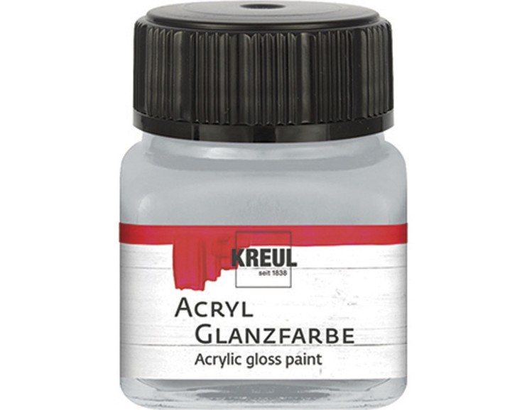 Акрил глянцевый Kreul "Acryl Glanzfarbe" 79216 Silver (серебро), 20 мл