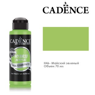 Краска акриловая Cadence "Hybrid" 70мл №H46 майский зеленый