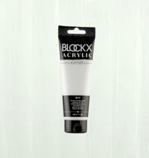 Акрил Blockx Artist №11 Mixing white/ Белила смешанные, 120мл