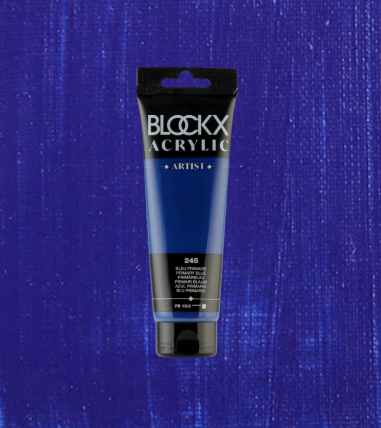 Акрил Blockx Artist №245 Primary blue/ Синий основной, 250мл