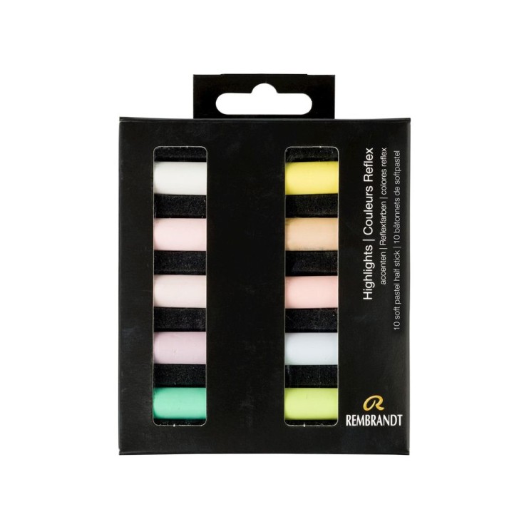 Набор сухой пастели Rembrandt "Highlights" светлые оттенки / 10 мелков