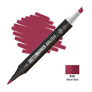 Маркер SketchMarker "Brush" R30 Красное вино