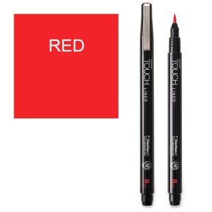 Капиллярная ручка "Touch liner" brush, red