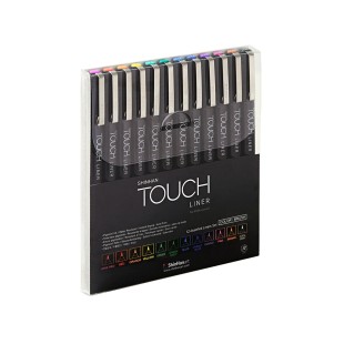 Набор капиллярных ручек "Touch Liner" 12 штук (цветные 0.1)