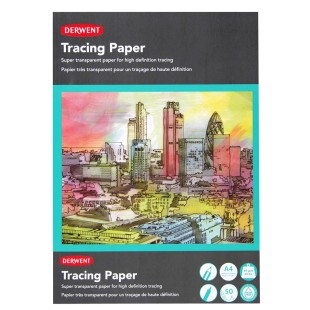 Калька сатиновая Derwent "Tracing Paper" А4, 50л, 60г/м2 (2302178)