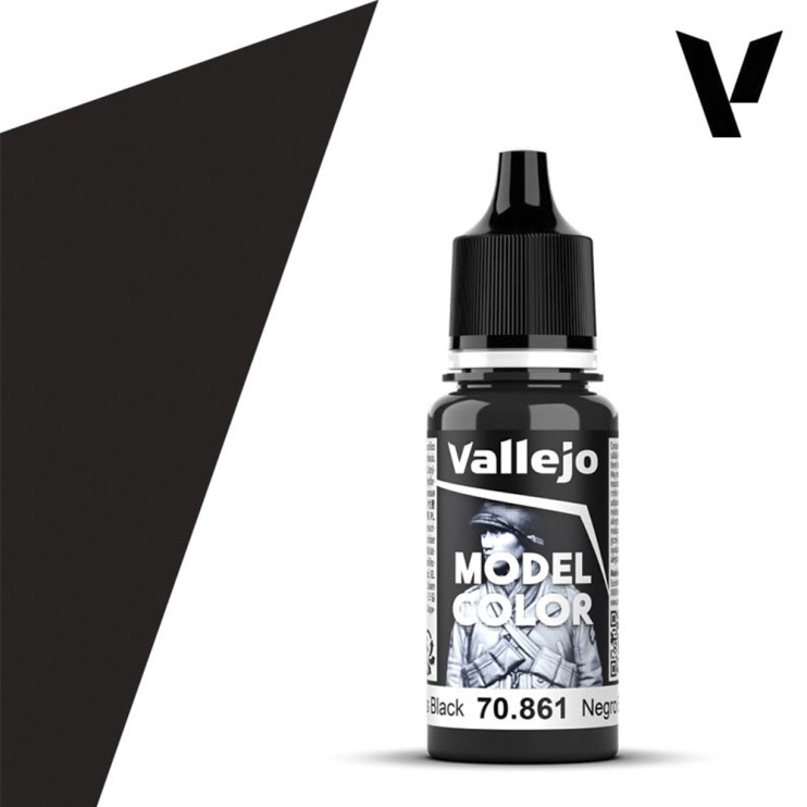 Краска для моделизма Vallejo "Model Color" 70.861 Glossy Black