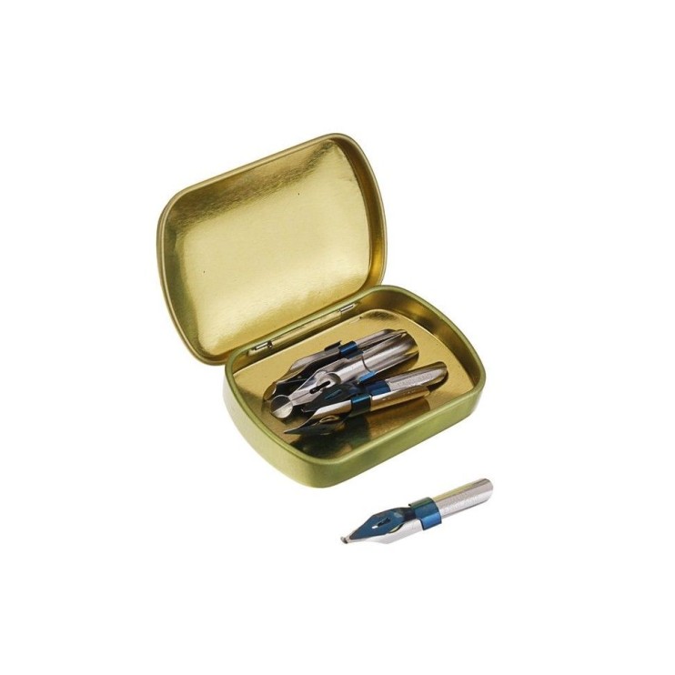 Коробочка для перьев "Manuscript" жестяная / 3,8х5,7см