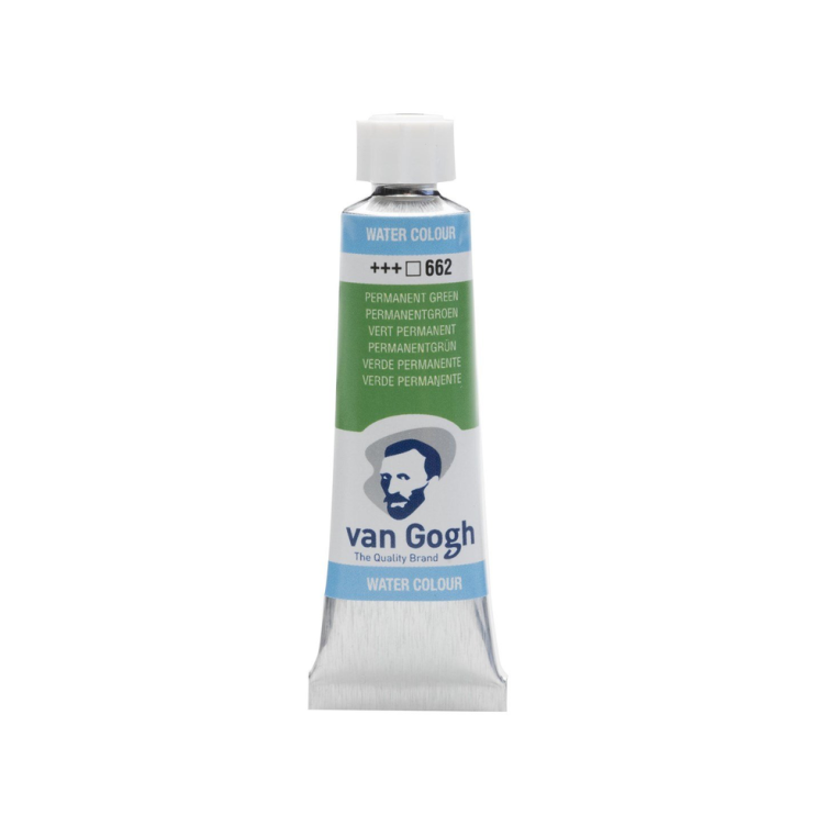 Акварель в тубе Talens "Van Gogh" 662 Зеленый устойчивый /10мл