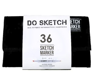 Набор Sketchmarker Classic "DoSketch" 36 маркеров в тканевом пенале