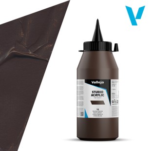 Акрил Vallejo "Studio" 018 Burnt Umber (Умбра жженая), 1л