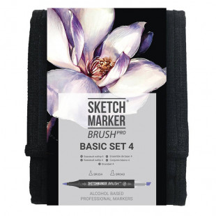 Набор маркеров Sketchmarker Brush "Basic 4" 12 цветов