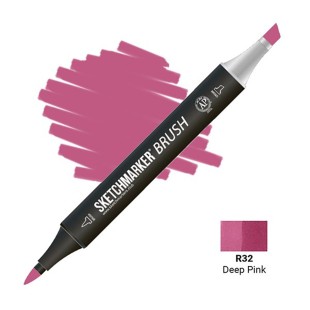 Маркер SketchMarker "Brush" R32 Глубокий Розовый