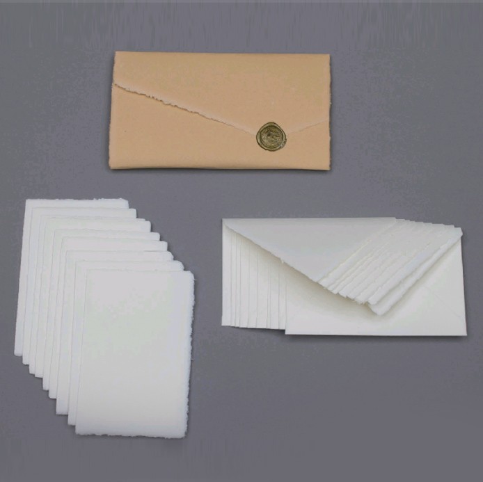 Набор бумаги ручного литья Amatruda "Amalfi" 10 шт: карточки (13.5х8.5 см) и конверты (14х9 см)