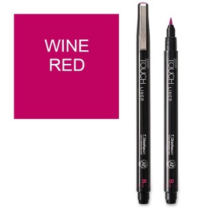 Капиллярная ручка "Touch liner" brush, wine red
